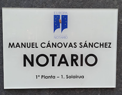 notaría Notaría de D Manuel Fernando Cánovas Sánchez