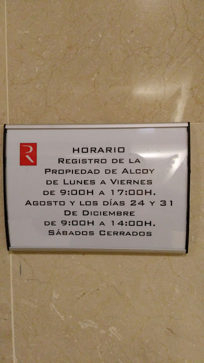 notaría Registro de la Propiedad de AlcoyAlcoi