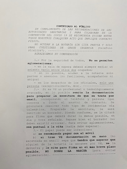 notaría Notaría de Dña Milagros Mantilla de los Ríos Vergara
