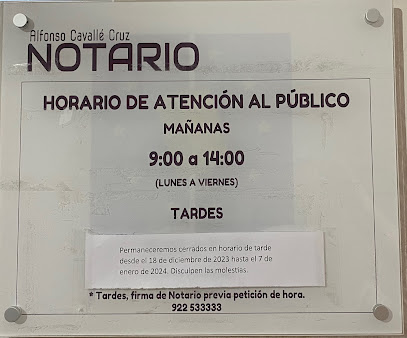 notaría Notaria D Alfonso Cavalle Cruz