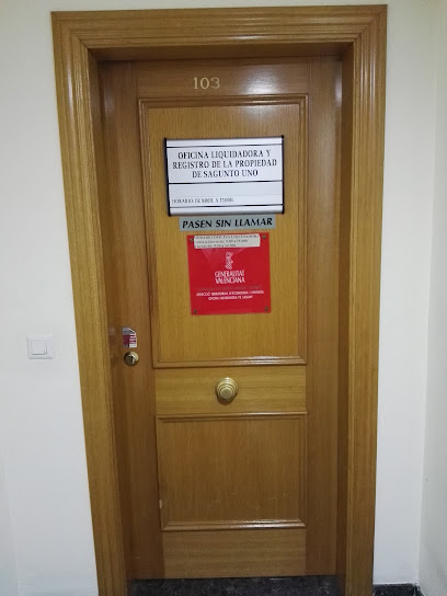 notaría Registro de la Propiedad de SaguntoSagunt Nº 01