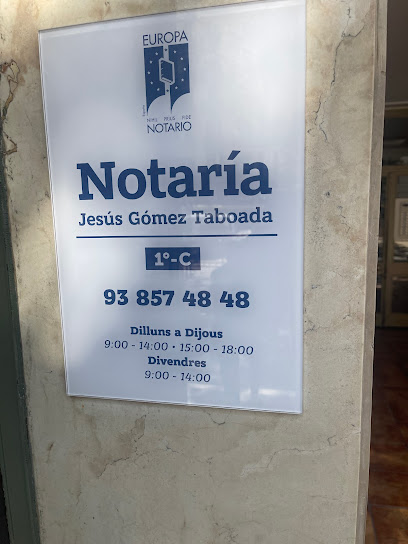notaría Notario Jesús Gómez Taboada