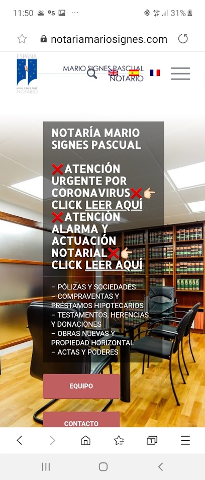 notaría Notaría Mario Signes Pascual