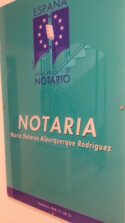 notaría Notaría TORREVIEJA – María Dolores Alburquerque